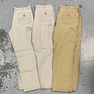 Carhartt Men's Cargo Pants - Cream and Tan